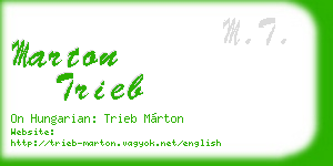 marton trieb business card